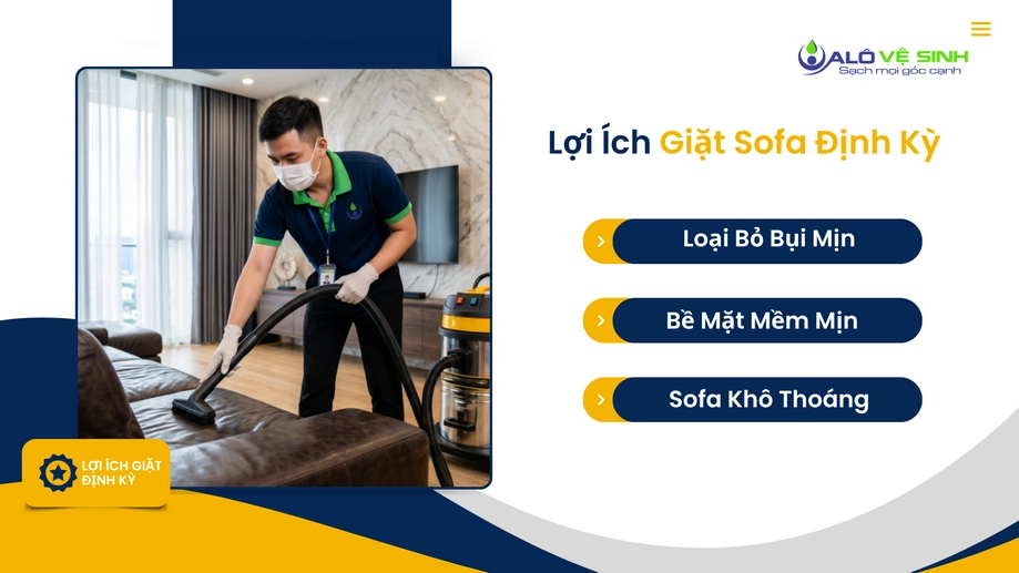 Dịch vụ giặt ghế sofa Quận 6 làm sạch mạt bụi