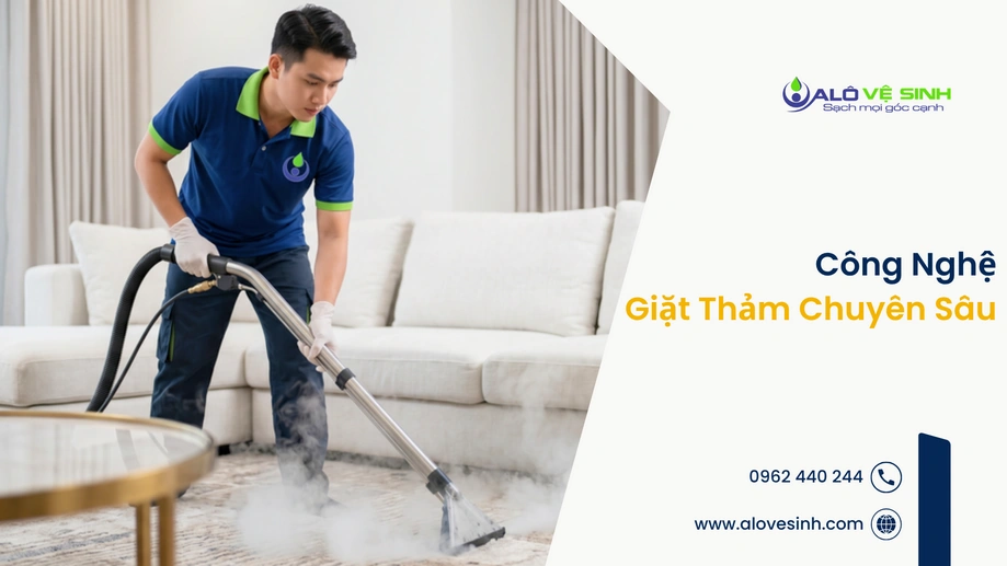 Ứng dụng máy hút công suất lớn trong dịch vụ vệ sinh thảm Quận 4