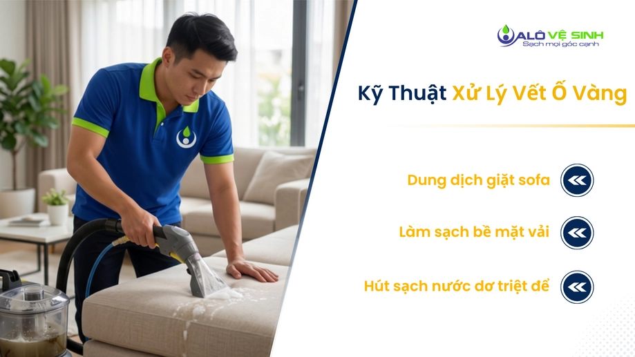 Đội ngũ giặt ghế sofa Quận 10 dùng máy hút công nghiệp