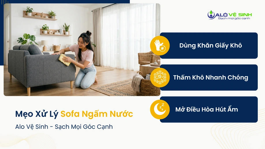 Mẹo xử lý vết bẩn ghế sofa Thủ Đức