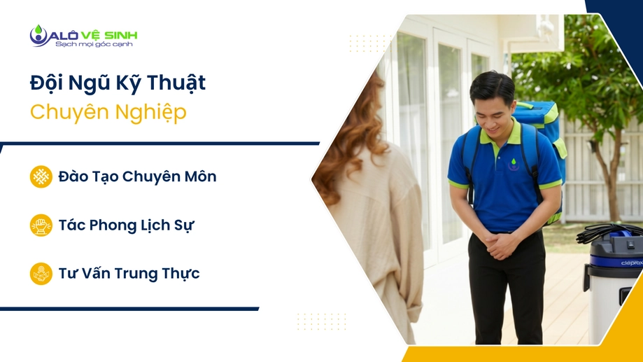 Nhân viên giặt nệm Tân Bình luôn tận tâm với khách hàng