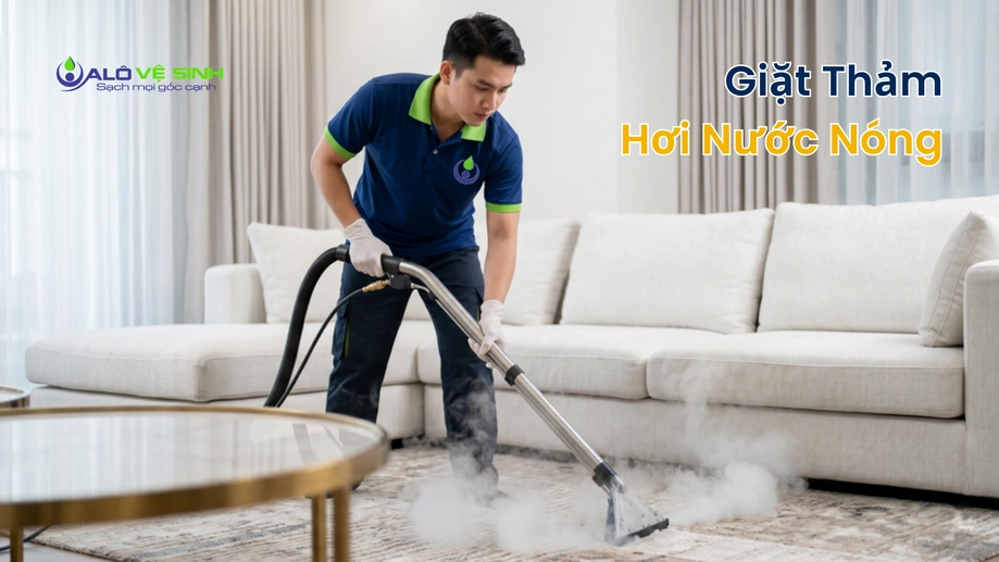 Ứng dụng phương pháp giặt thảm Quận 2 bằng hơi nước nóng