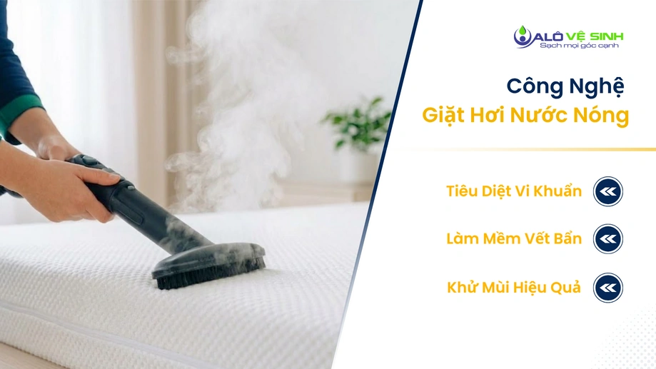 Phương pháp vệ sinh nệm Quận 11 bằng hơi nước nóng