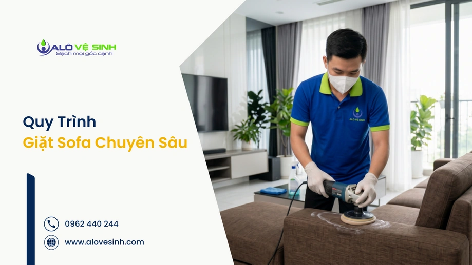 Quy trình giặt ghế sofa Phú Nhuận chuyên sâu