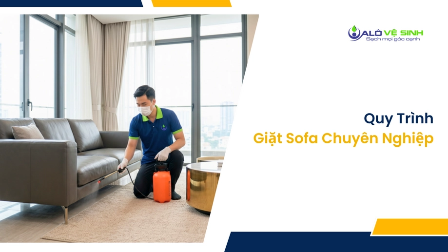 Quy trình giặt ghế sofa Quận 10 chuyên nghiệp tại nhà khách hàng