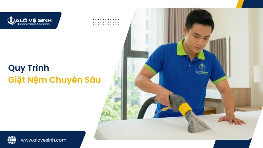 Quy trình giặt nệm Tân Bình dùng máy hút công suất lớn