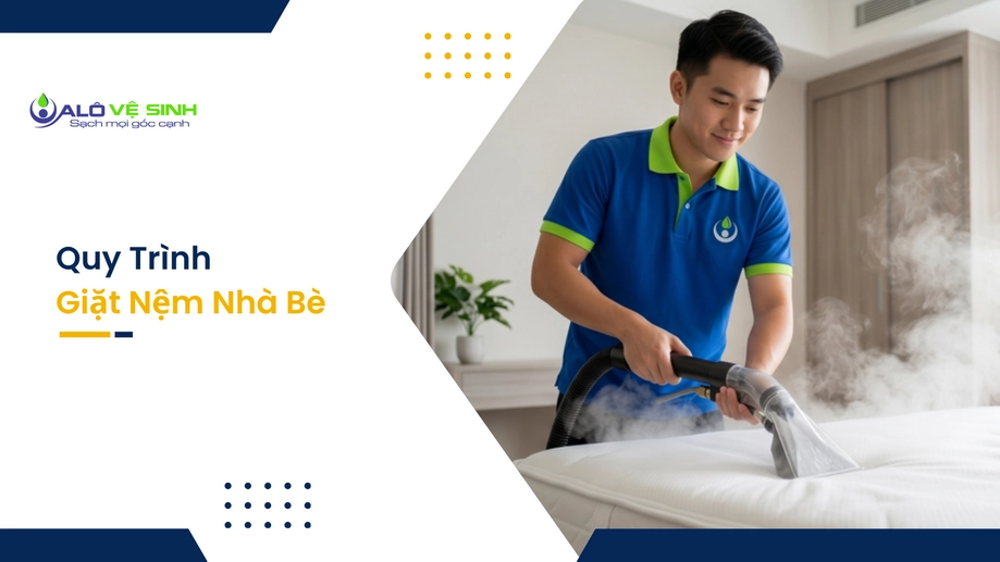 Máy hút công nghiệp trong quy trình vệ sinh nệm Nhà Bè chuyên sâu