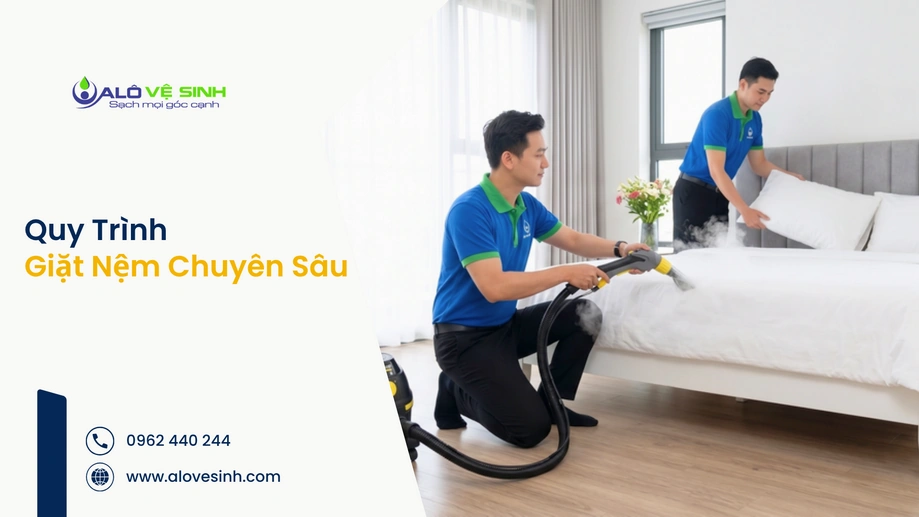Quy trình vệ sinh nệm Quận 11 bằng máy hút công suất lớn
