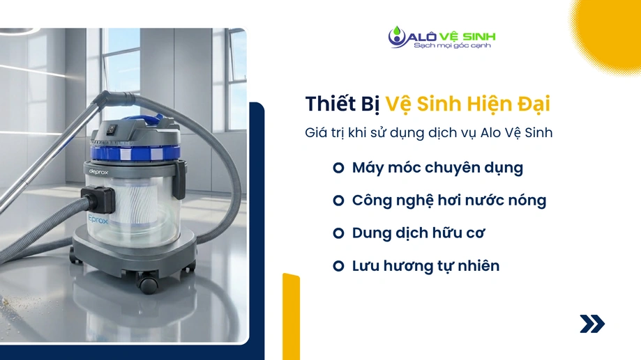 Máy móc hiện đại dịch vụ giặt ghế sofa Bình Thạnh