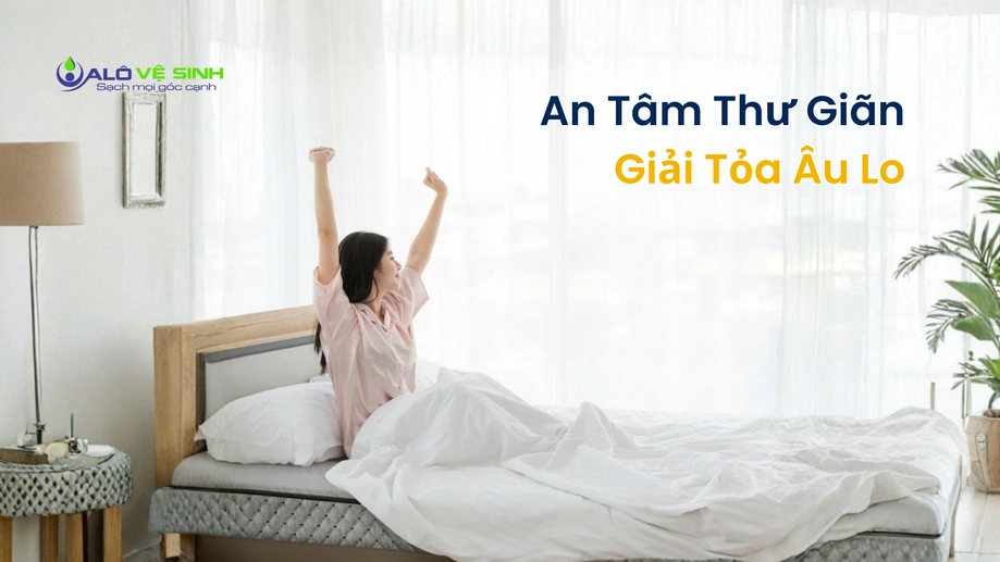 Khách hàng thảnh thơi khi chọn dịch vụ vệ sinh nệm Cần Giờ
