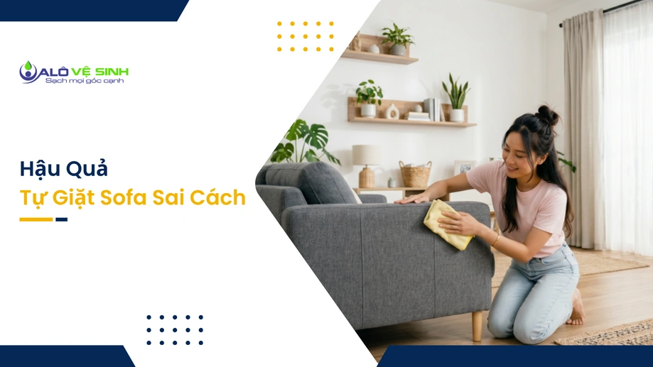 Sợi vải sạch thoáng sau khi giặt ghế sofa Tân Phú
