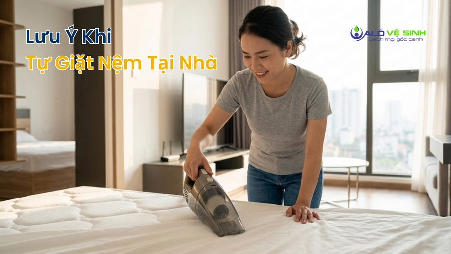 Lưu ý khi tự vệ sinh nệm Thủ Đức tại nhà