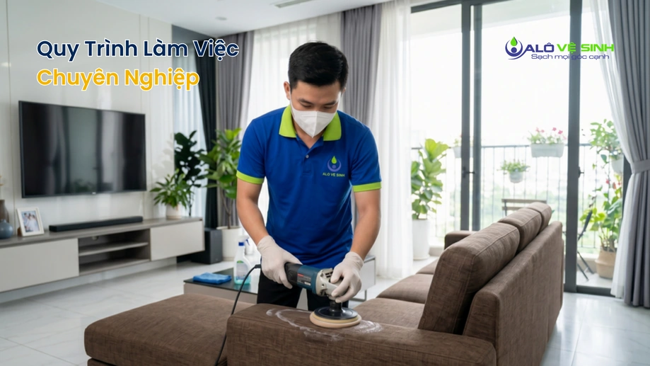 Đội ngũ vệ sinh ghế sofa Cần Giờ chuyên nghiệp