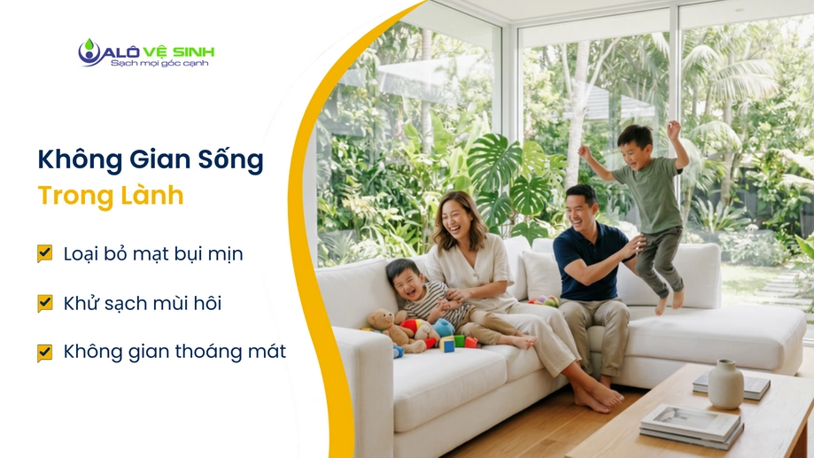 Vệ sinh ghế sofa Phú Nhuận mang lại không gian trong lành