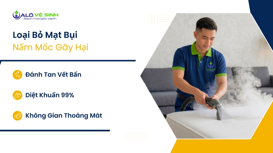 Vệ sinh ghế sofa Quận 6 giúp không gian sạch sâu khô thoáng