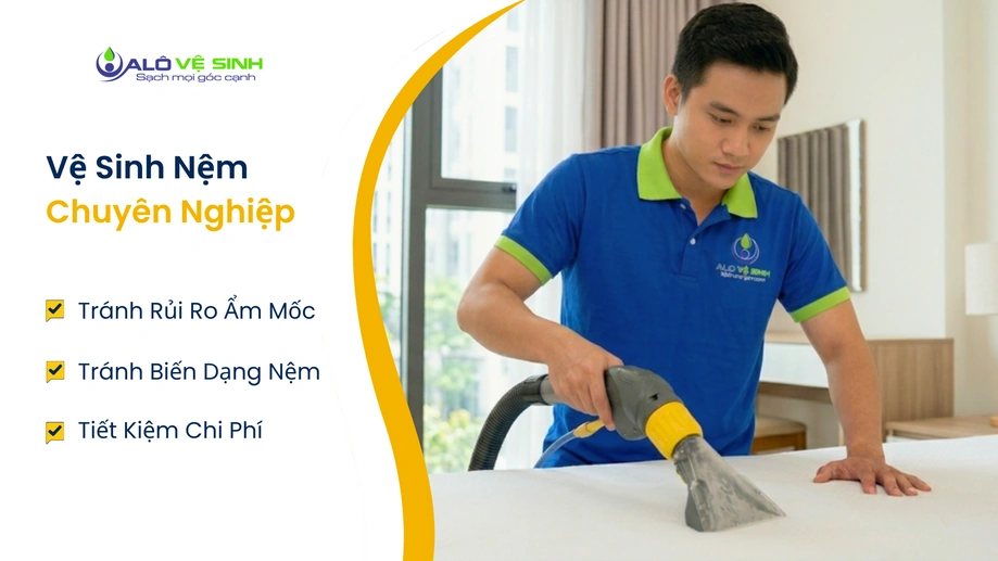 Vệ sinh nệm Phú Nhuận đúng cách giúp bảo vệ tài sản