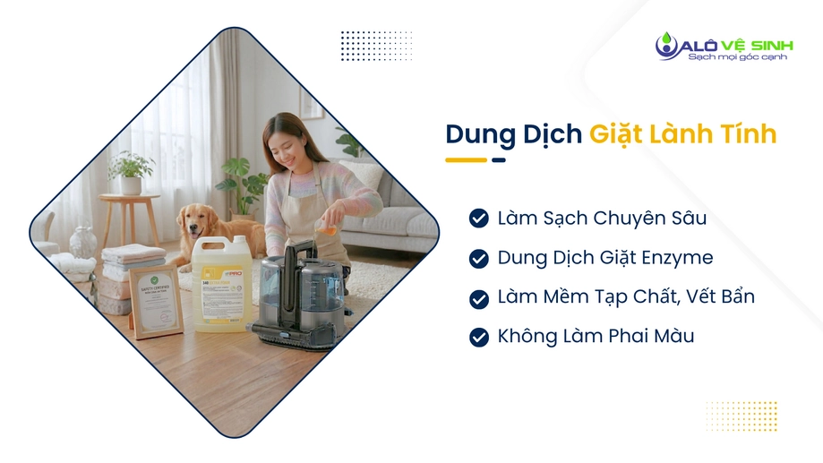 Dịch vụ vệ sinh nệm Tân Bình bằng dung dịch hữu cơ
