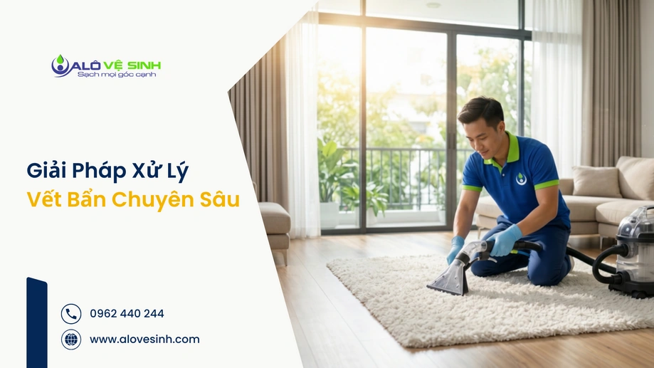 Vệ sinh thảm Bình Thạnh chuyên sâu xử lý sạch ố