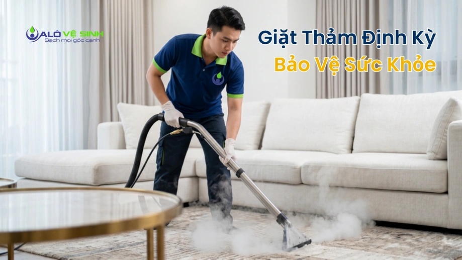 Kỹ thuật viên hút bụi vệ sinh thảm Quận 7 tại nhà