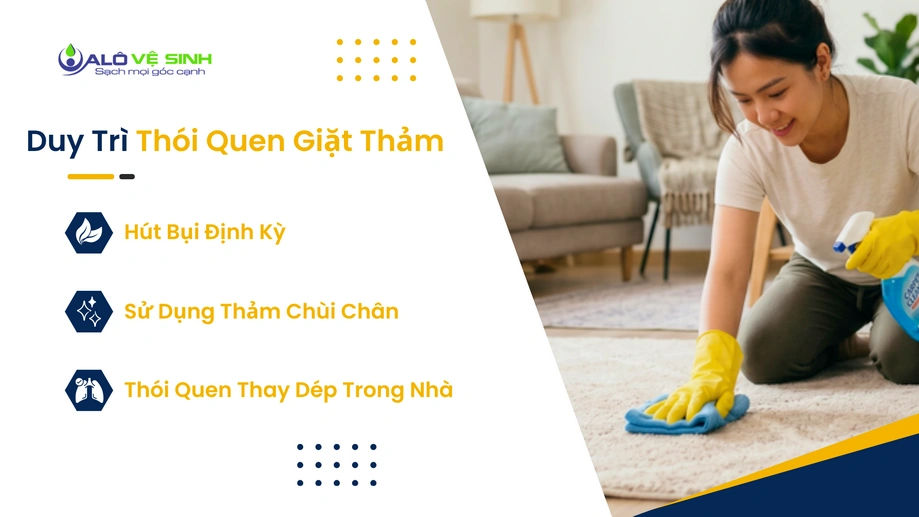 Hút bụi định kỳ hỗ trợ vệ sinh thảm Quận 2 bền lâu hơn