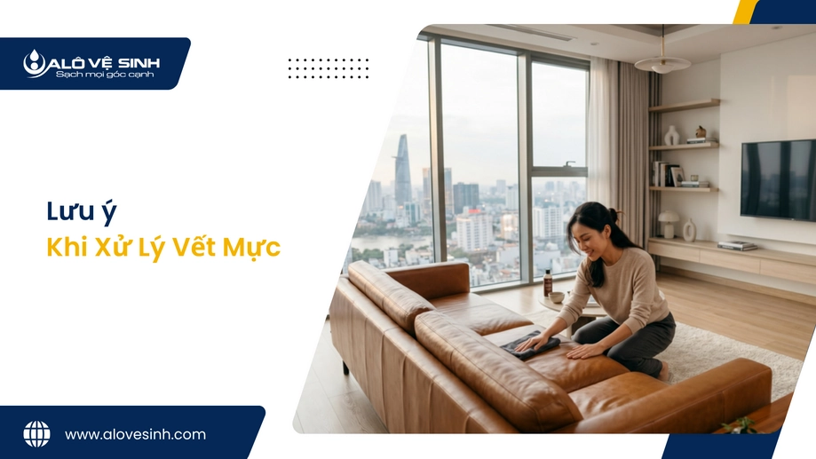 Lưu ý xử lý vết mực khi giặt ghế sofa Quận 9